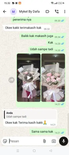 Testimonial Buket Bunga cigelam