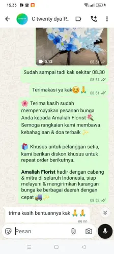 Testimonial Standing Flower cigelam